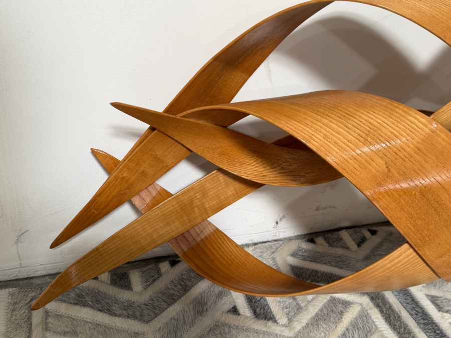 Just Added - Renee Dinauer Bentwood Wooden Wall Sculpture 95'L X 17'H X 7'D Retail $2,500 [Photo 5]