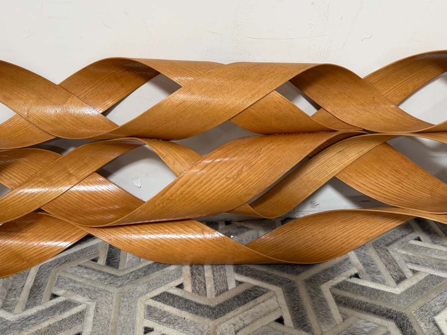 Just Added - Renee Dinauer Bentwood Wooden Wall Sculpture 95'L X 17'H X 7'D Retail $2,500 [Photo 3]