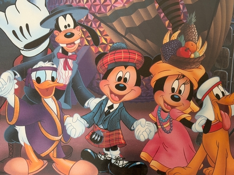 Just Added - 'Celebrate the Future, Hand in Hand' Walt Disney World Millennium Celebration Limited Edition Commemorative Lithograph With COA Framed [Photo 4]