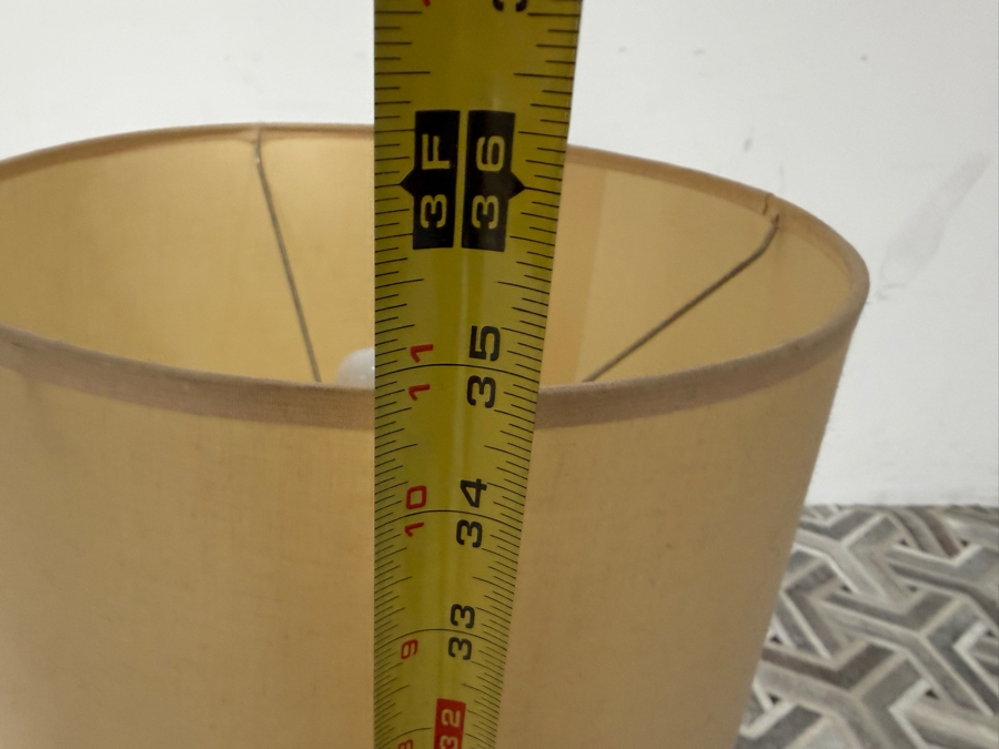 Just Added - Mid-Century Modern Ceramic Table Lamp with Walnut Accents 35'H [Photo 7]