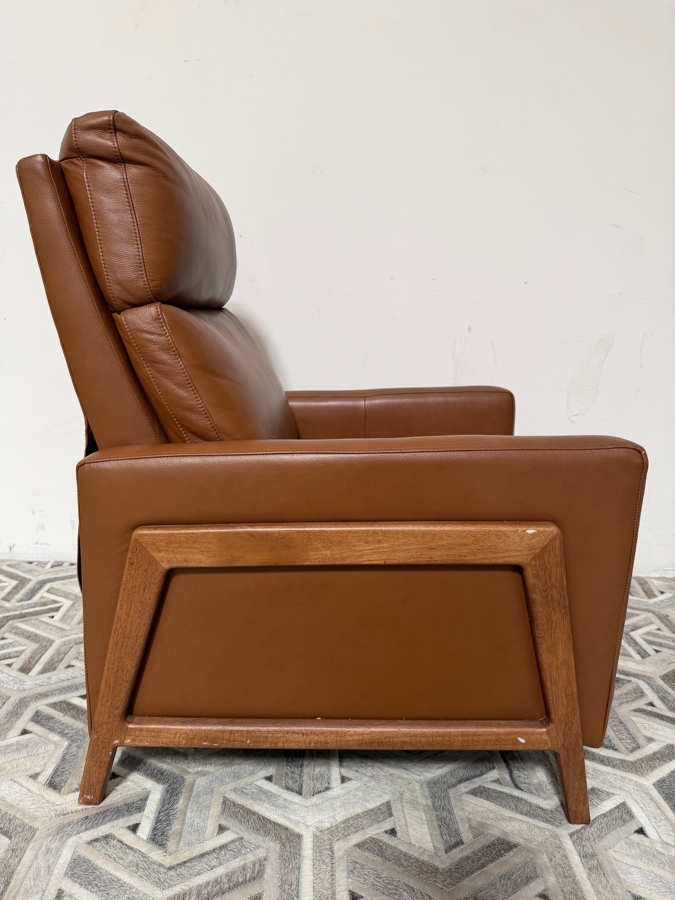 Just Added - Contemporary Leather Manual Push Back Reclining Chair [Photo 5]