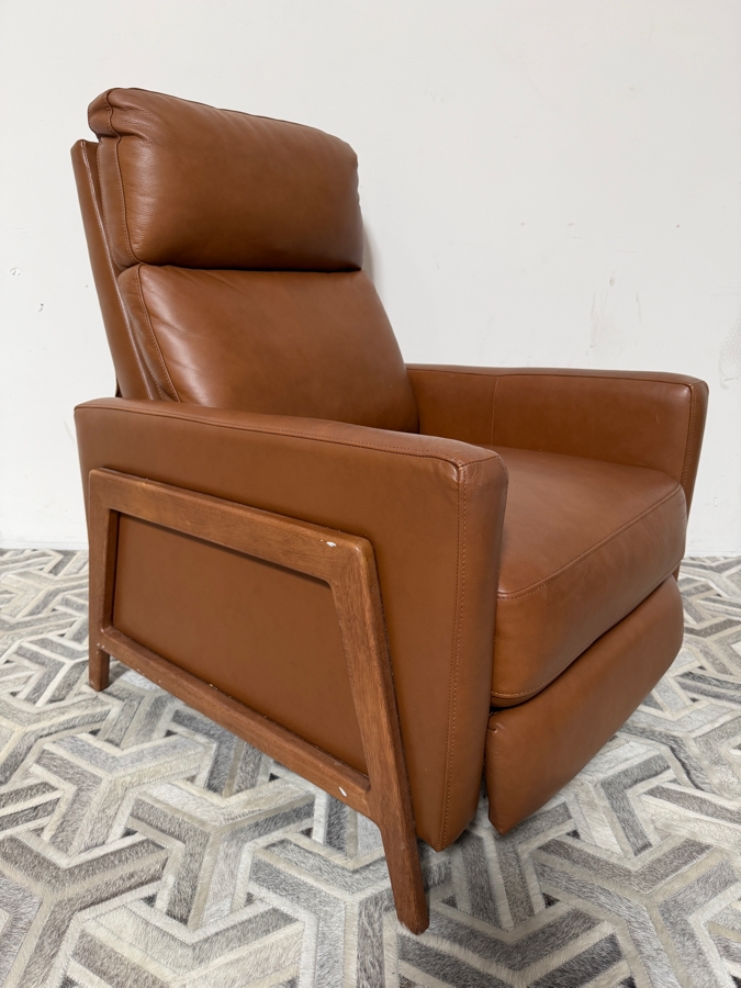 Just Added - Contemporary Leather Manual Push Back Reclining Chair [Photo 3]