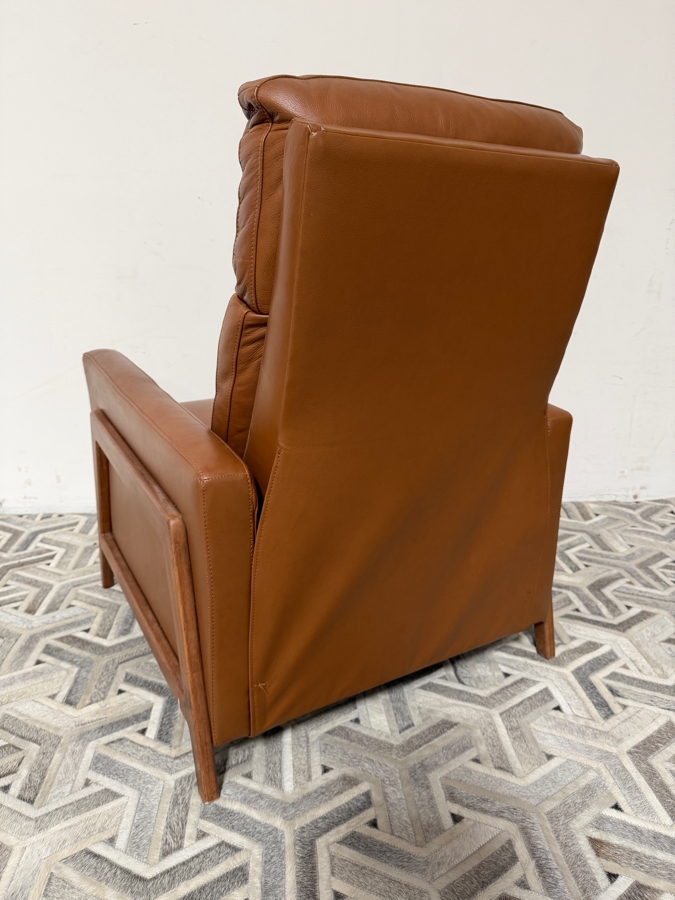 Just Added - Contemporary Leather Manual Push Back Reclining Chair [Photo 8]