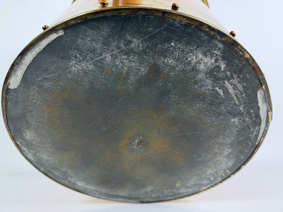 Just Added - Vintage Copper and Brass Handled Coal Bucket 12.5W X 12.5H [Photo 6]