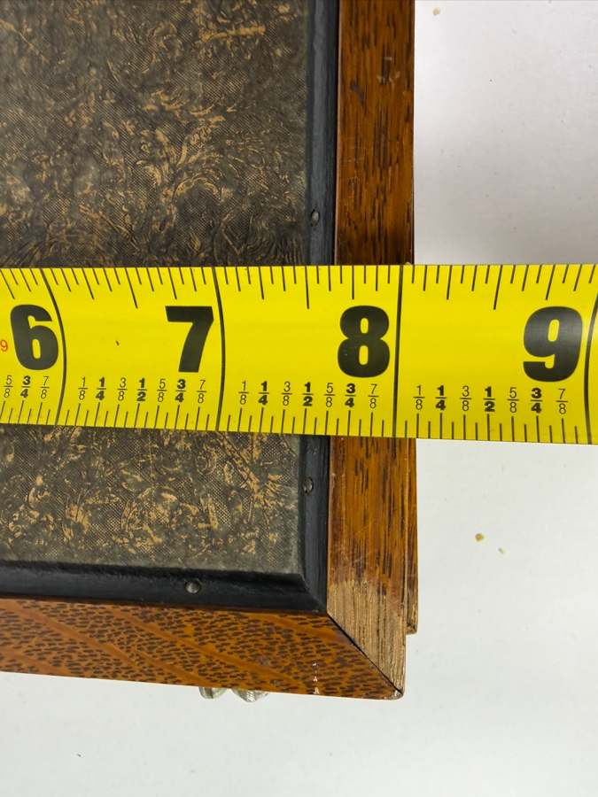 Just Added - Vintage Tiger Oak Tri Fold Vanity Shaving Mirror 20'W [Photo 7]