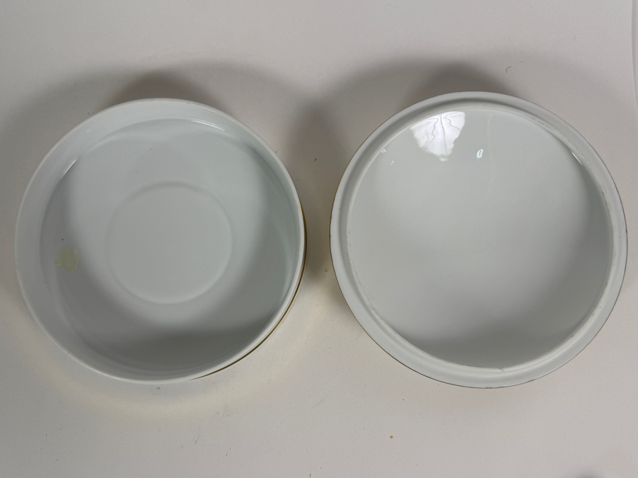 Just Added - Large Limoges France Porcelain Hand Painted Lidded Box 8.25W X 3H [Photo 8]