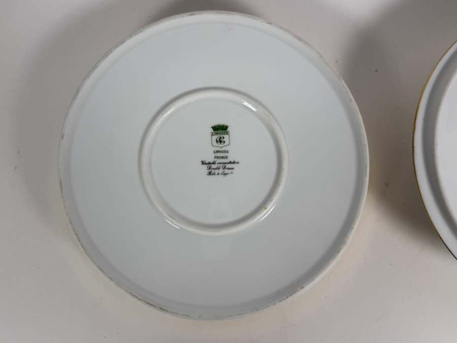 Just Added - Large Limoges France Porcelain Hand Painted Lidded Box 8.25W X 3H [Photo 9]
