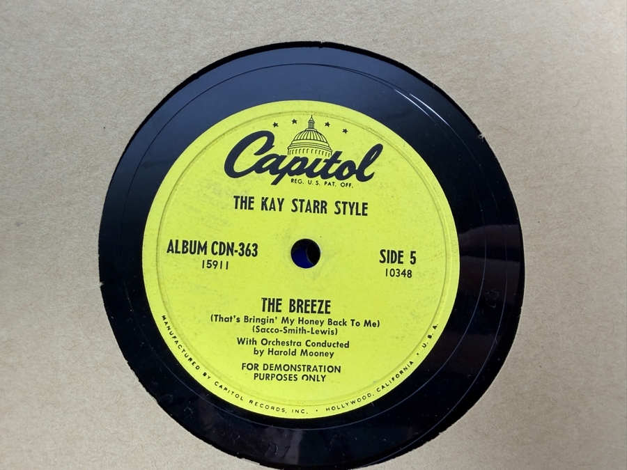 Just Added - Collection of American Singer and Actress Patti Page's (Best-Selling 1950s Female Artist) Personal Vinyl Records with 2 of the Record Albums Personally Signed by Patti Page - Acquired Directly From Patti Page's Stepdaughter With Rare Records [Photo 47]