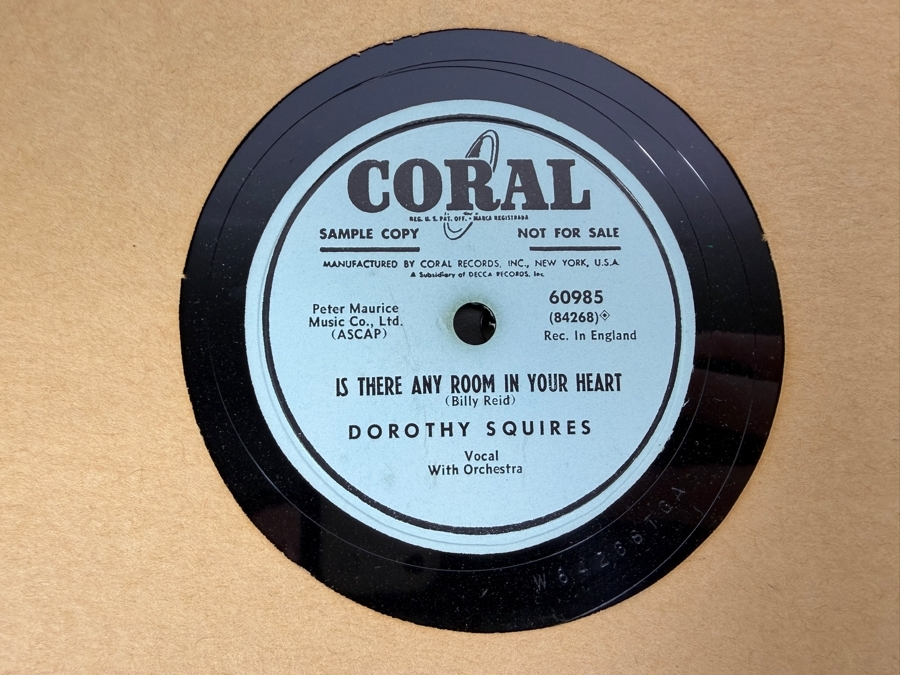 Just Added - Collection of American Singer and Actress Patti Page's (Best-Selling 1950s Female Artist) Personal Vinyl Records with 2 of the Record Albums Personally Signed by Patti Page - Acquired Directly From Patti Page's Stepdaughter With Rare Records [Photo 33]