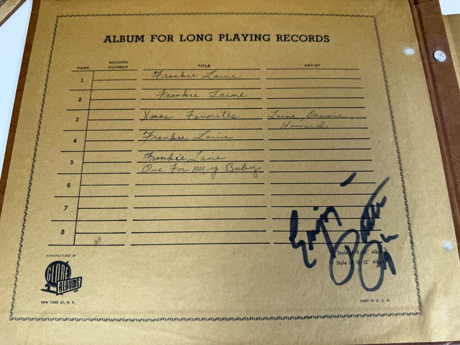 Just Added - Collection of American Singer and Actress Patti Page's (Best-Selling 1950s Female Artist) Personal Vinyl Records with 2 of the Record Albums Personally Signed by Patti Page - Acquired Directly From Patti Page's Stepdaughter With Rare Records [Photo 9]