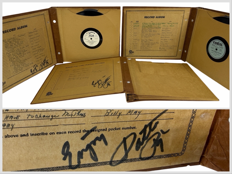 Just Added - Collection of American Singer and Actress Patti Page's (Best-Selling 1950s Female Artist) Personal Vinyl Records with 2 of the Record Albums Personally Signed by Patti Page - Acquired Directly From Patti Page's Stepdaughter With Rare Records
