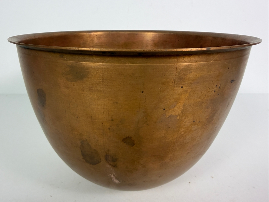 Just Added - Vintage Atlas Metal Spinning Co Copper Bowl 8.75W X 6.5H [Photo 3]