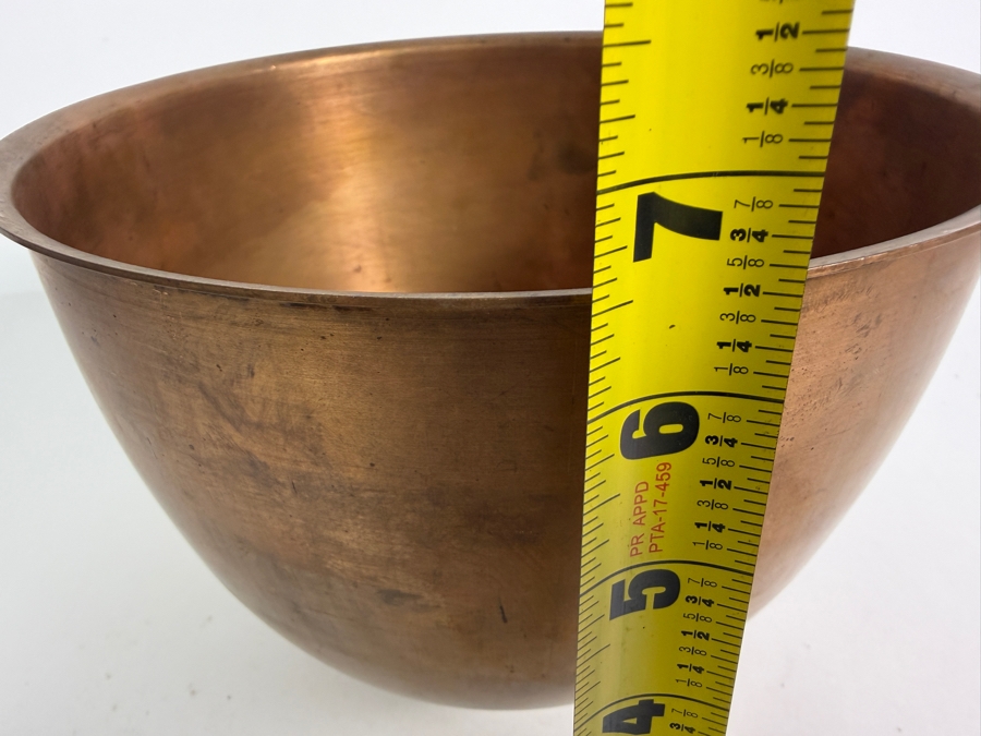 Just Added - Vintage Atlas Metal Spinning Co Copper Bowl 8.75W X 6.5H [Photo 9]