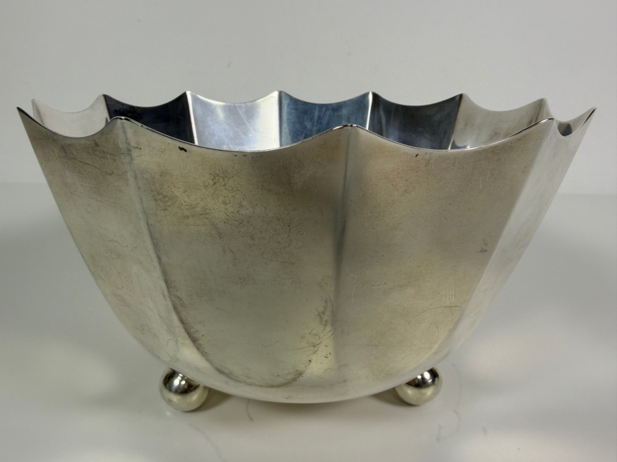 Just Added - Tiffany & Co. Sterling Silver Tri-foot Modernist Bowl 456.0g ($1,030 Melt Value) [Photo 3]