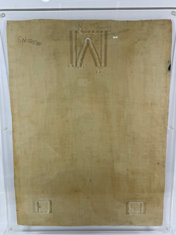 Just Added - Vintage Original Nepal Thangka Buddhist Symbolism Painting 16 X 21.5 in an Acrylic Frame 22 X 28 [Photo 12]