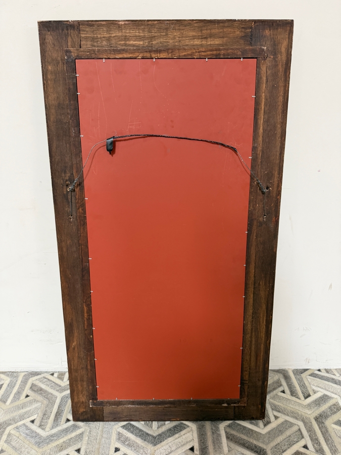 Just Added - Vintage Reverse Painted Glass Mirror 27.5 X 51 [Photo 5]