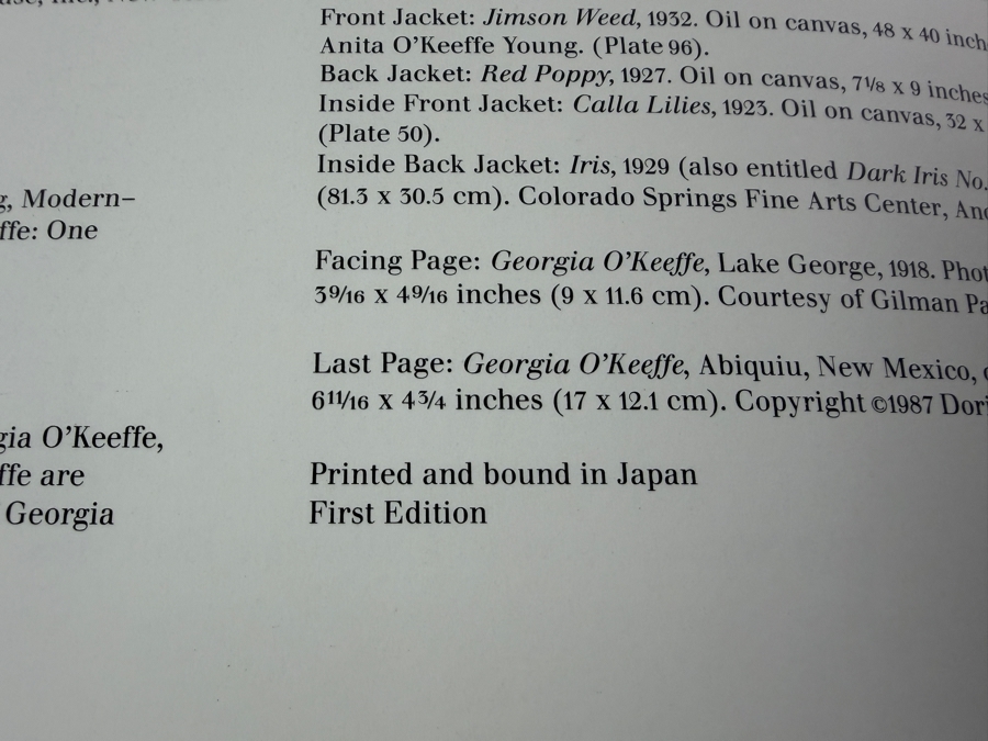 Just Added - First Edition Hardcover Book Georgia O'Keeffe: One Hundred Flowers 13.5 X 16.5 [Photo 6]