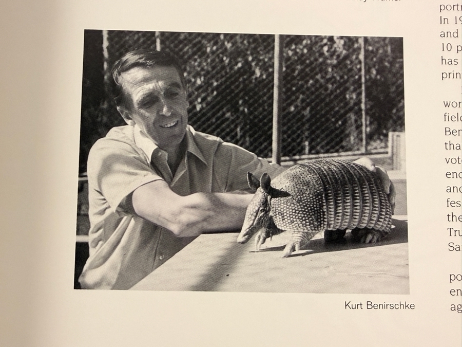 Just Added - SIGNED 1986 First Edition Hardcover Book Vanishing Animals with Artwork by Andy Warhol (1928-1987) and Text by Kurt Benirschke (1924-2018) Signed by Kurt Benirschke [Photo 7]