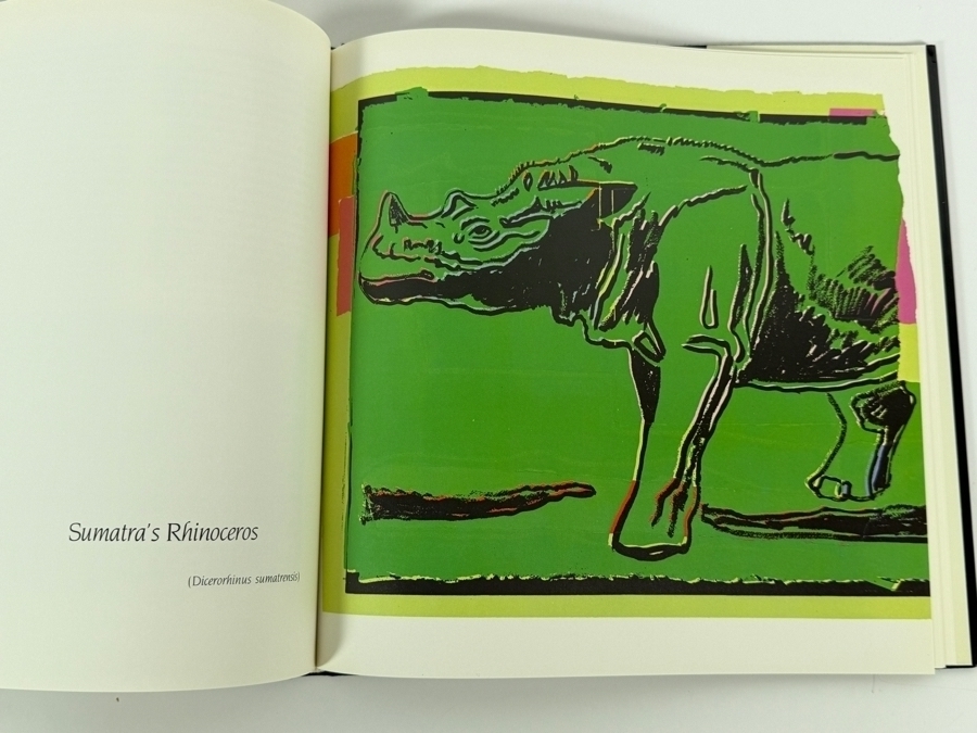 Just Added - SIGNED 1986 First Edition Hardcover Book Vanishing Animals with Artwork by Andy Warhol (1928-1987) and Text by Kurt Benirschke (1924-2018) Signed by Kurt Benirschke [Photo 17]