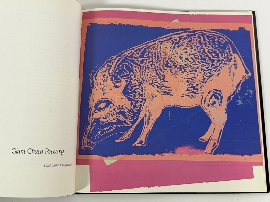 Just Added - SIGNED 1986 First Edition Hardcover Book Vanishing Animals with Artwork by Andy Warhol (1928-1987) and Text by Kurt Benirschke (1924-2018) Signed by Kurt Benirschke [Photo 14]