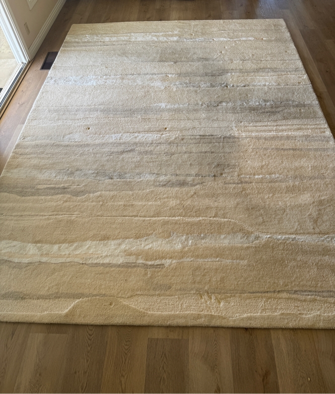 Just Added - Crate & Barrel Tahoe Textured Wool Blend 9x12 Area Rug [Photo 2]