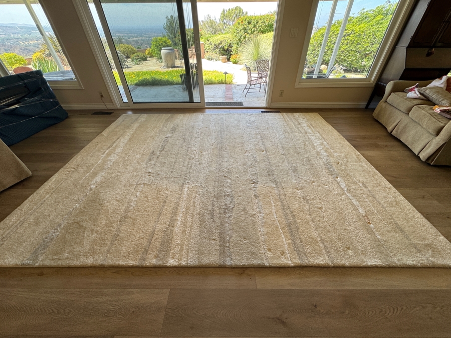 Just Added - Crate & Barrel Tahoe Textured Wool Blend 9x12 Area Rug