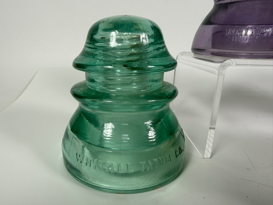 Just Added - Collection of (8) Vintage Glass Insulators [Photo 6]