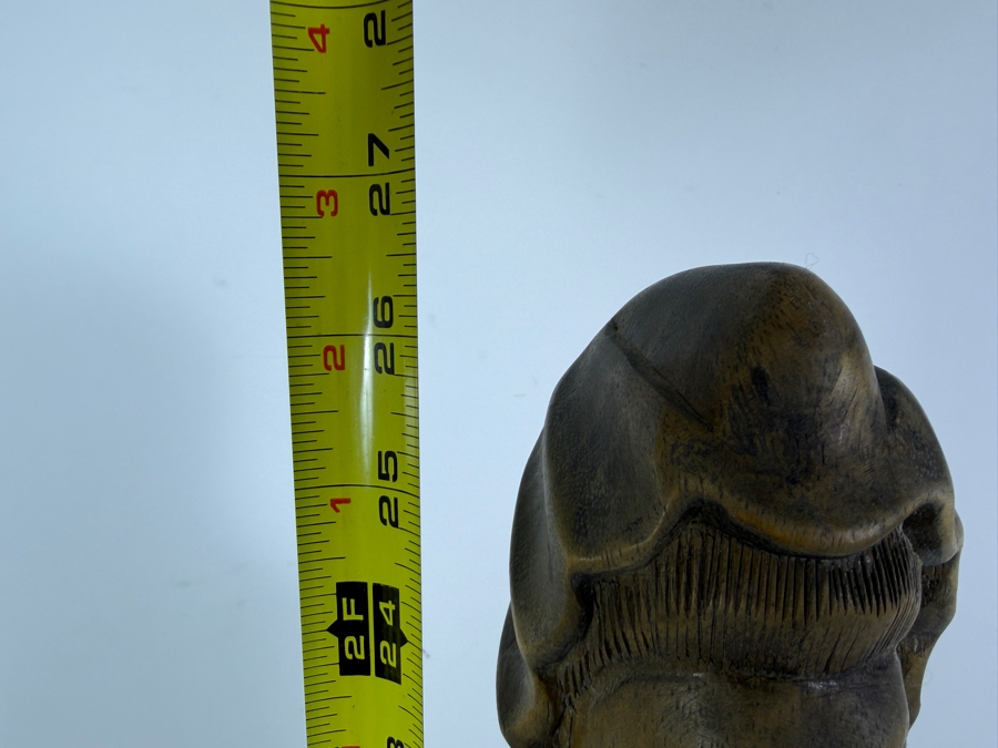 Just Added - Vintage Hand-carved Wooden Statue of Guanyin the Buddhist Bodhisattva of Compassion 26.5H [Photo 11]