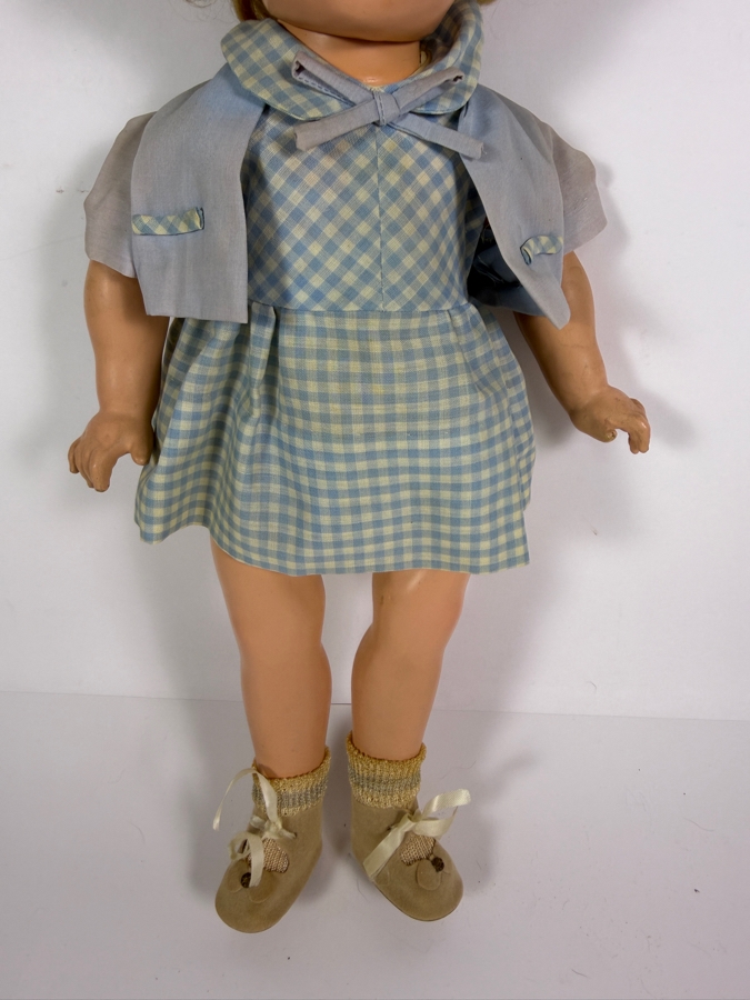 Just Added - Vintage 1930s Ideal Novelty and Toy Co. Shirley Temple Composition Doll 18' [Photo 4]
