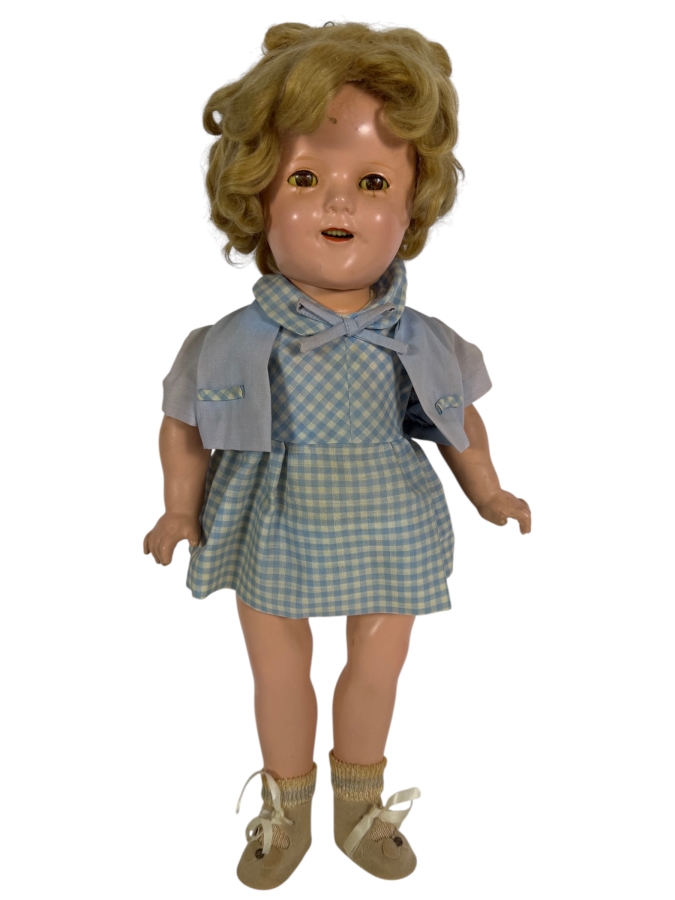 Just Added - Vintage 1930s Ideal Novelty and Toy Co. Shirley Temple Composition Doll 18'