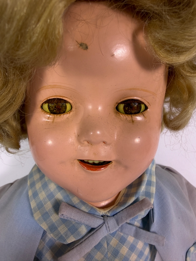 Just Added - Vintage 1930s Ideal Novelty and Toy Co. Shirley Temple Composition Doll 18' [Photo 3]