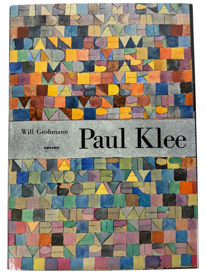 Just Added - Classic Large Coffee Table Hardcover First American Edition Book of Paul Klee by Will Grohmann Published by Abrams in the 1950s