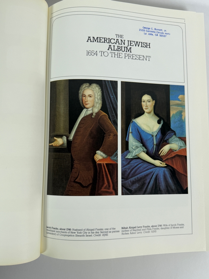 Just Added - Large Coffee Table Hardcover Book 'The American Jewish Album: 1654 to the Present' by Allon Schoener Published by Rizzoli in 1983 [Photo 3]