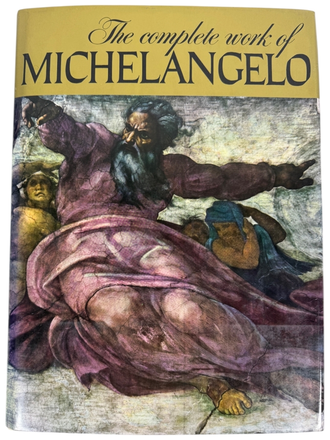  Just Added - Large Coffee Table Hardcover Book 'The Complete Works of Michelangelo' an Artabras Book 11' X 15'