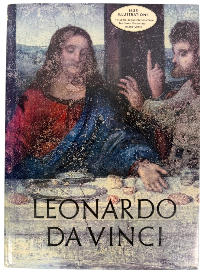 Just Added - Leonardo Da Vinci 1635 Illustrations Artabras Deluxe Oversized Hardcover Fine Art Coffee Table Book