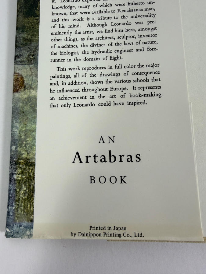 Just Added - Leonardo Da Vinci 1635 Illustrations Artabras Deluxe Oversized Hardcover Fine Art Coffee Table Book [Photo 4]