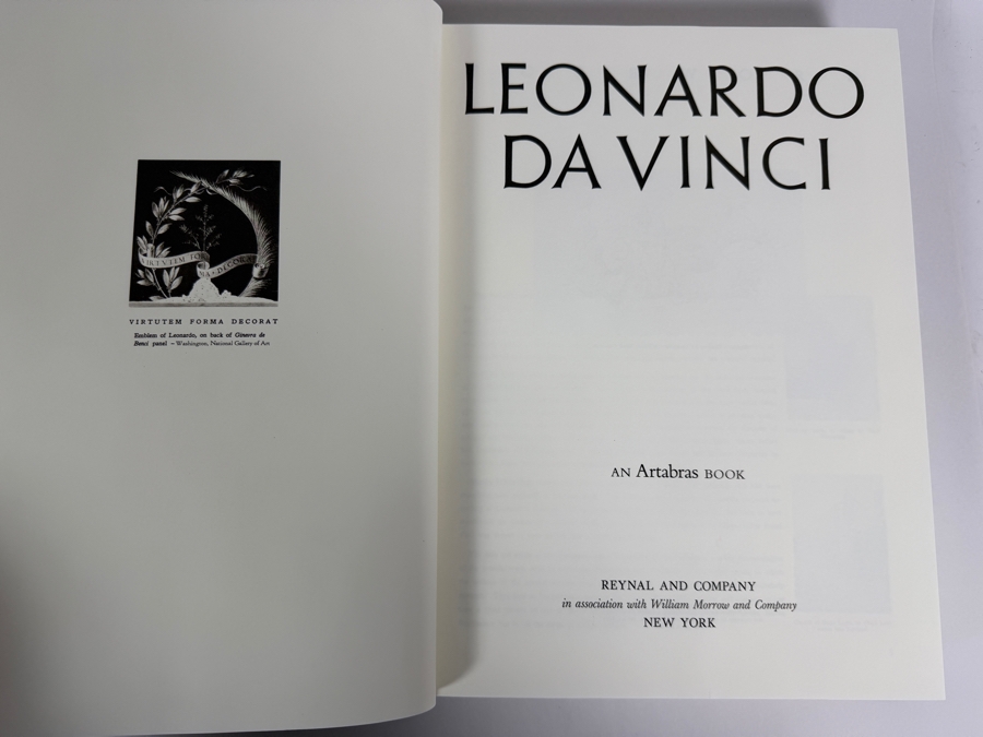 Just Added - Leonardo Da Vinci 1635 Illustrations Artabras Deluxe Oversized Hardcover Fine Art Coffee Table Book [Photo 5]
