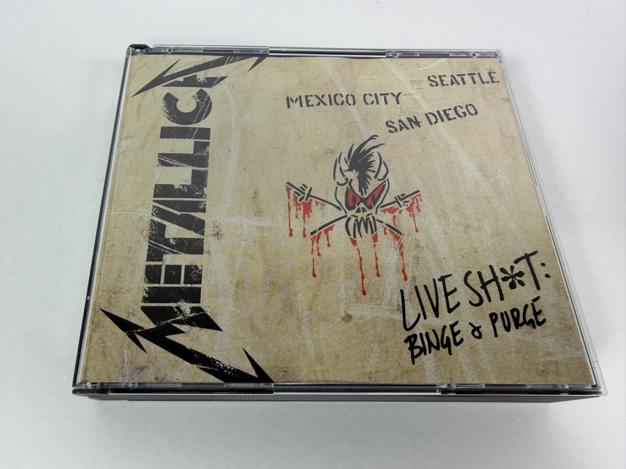 Metallica 'Live Sh*t: Binge & Purge' Compact Reissue 5-Disc Box Set Featuring 3 Live Audio CDs (Mexico City 1993) And 2 Live Concert DVDs (San Diego 1992 & Seattle 1989) [Photo 4]