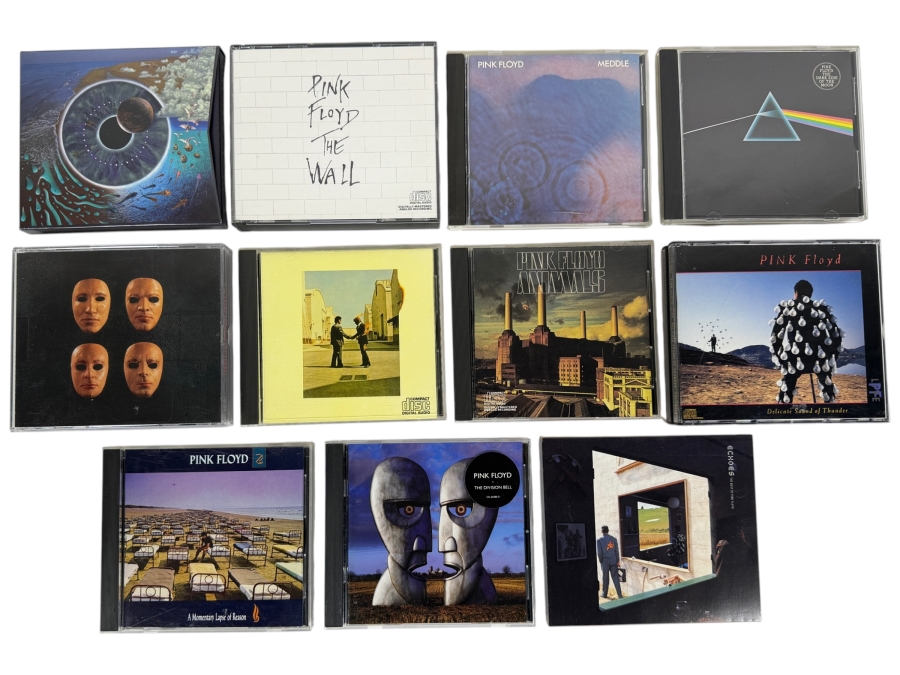 (11) Pink Floyd Music CDs Including The Wall, The Dark Side of the Moon and Animals