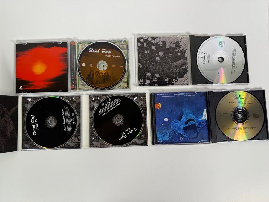 Uriah Heep Essential Progressive Rock and Heavy Metal 5-Disc Compact Disc Album Collection Featuring Definitive Expanded Editions, Landmark Live Recordings, And Roger Dean Cover Art [Photo 3]