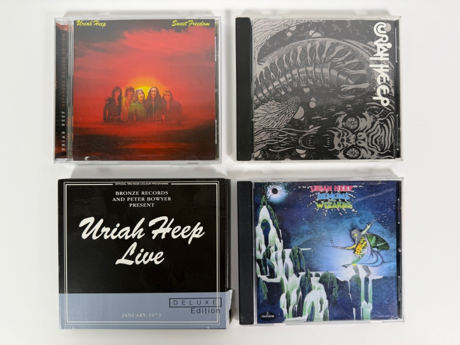 Uriah Heep Essential Progressive Rock and Heavy Metal 5-Disc Compact Disc Album Collection Featuring Definitive Expanded Editions, Landmark Live Recordings, And Roger Dean Cover Art [Photo 2]
