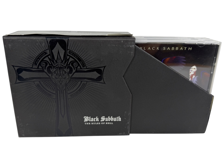 Black Sabbath 'The Rules of Hell' Deluxe 5-Disc Box Set Featuring The Complete Ronnie James Dio Era Remastered Studio And Live Catalog With Comprehensive Linear Interview Booklet