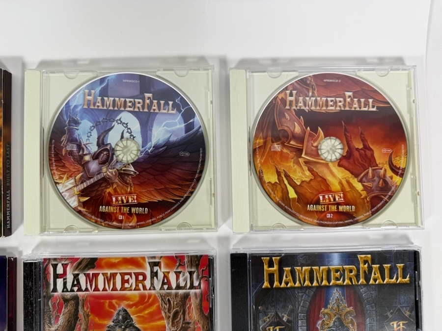 HammerFall Power Metal 9-Disc Compact Disc Album Collection Featuring Definitive Early Era Masterpieces, Modern Studio Releases, Covers Compilation, And Multi-Disc Live Albums [Photo 3]