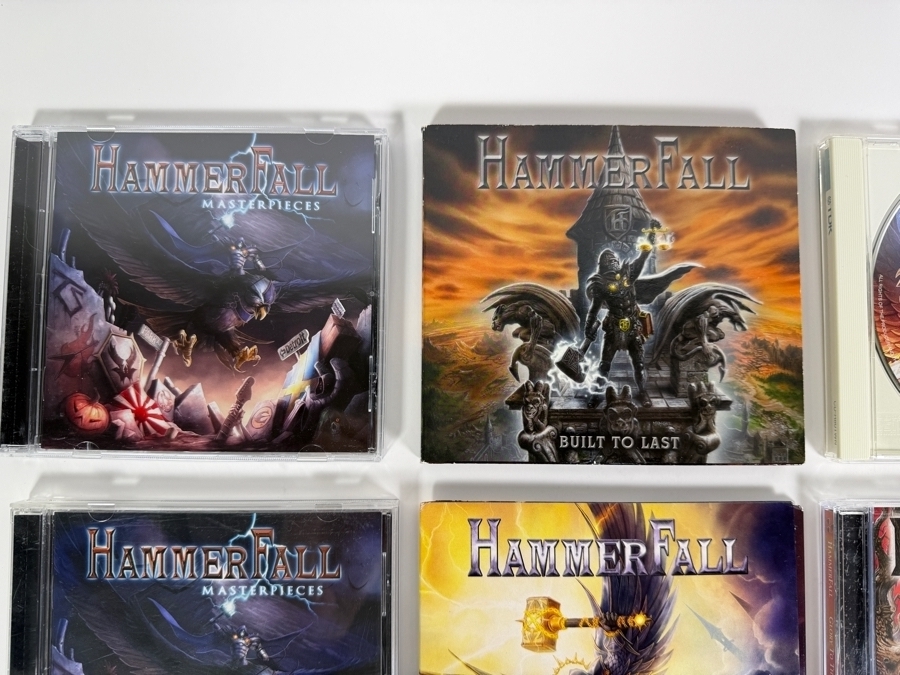 HammerFall Power Metal 9-Disc Compact Disc Album Collection Featuring Definitive Early Era Masterpieces, Modern Studio Releases, Covers Compilation, And Multi-Disc Live Albums [Photo 2]