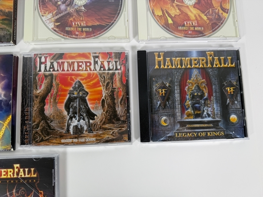 HammerFall Power Metal 9-Disc Compact Disc Album Collection Featuring Definitive Early Era Masterpieces, Modern Studio Releases, Covers Compilation, And Multi-Disc Live Albums [Photo 5]