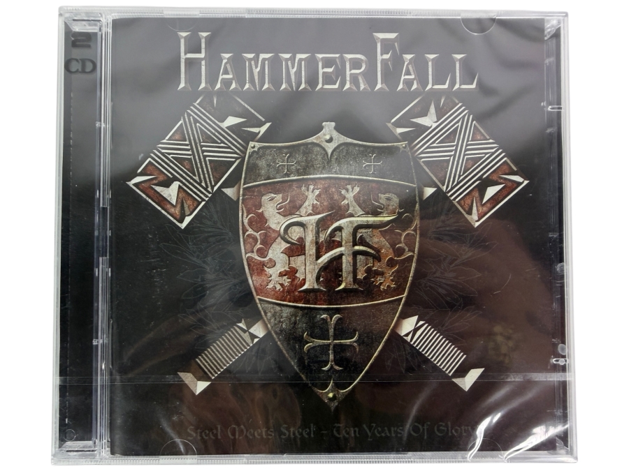 Sealed HammerFall 'Steel Meets Steel - Ten Years of Glory' Authentic 2-CD Compilation Greatest Hits Album Featuring Exclusive Studio Tracks And Archival Live Bonus Material