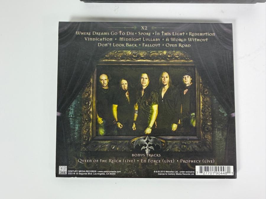 Queensrÿche 'Queensrÿche' (Self-Titled) 2013 Limited Edition Deluxe CD Box Set Featuring Digipak CD with 3 Exclusive Live Bonus Tracks, Embroidered Logo Patch, Logo Sticker, 3-Button Pack, And Guitar Pick [Photo 6]