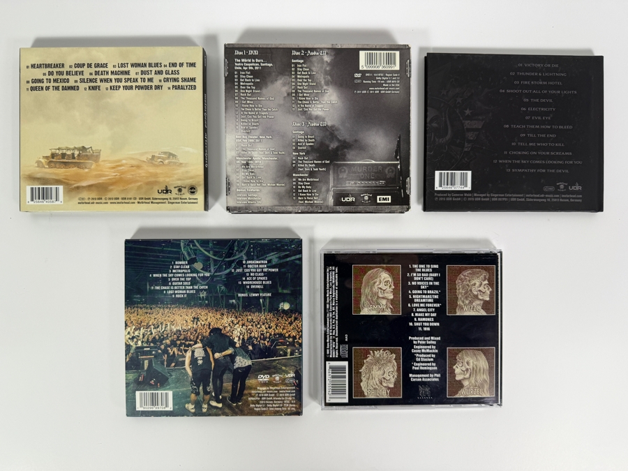 Motörhead Definitive 7-Disc Hard Rock & Heavy Metal Compact Disc Collection Featuring Landmark Studio Releases, Multi-Disc Live Albums, and Deluxe Hardcover Media Book Pressings [Photo 2]