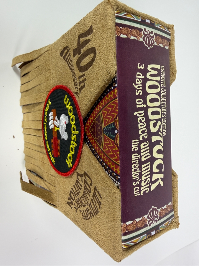 Woodstock: 3 Days of Peace & Music 40th Anniversary Ultimate Collector’s Edition 'The Director's Cut' Numbered Limited Box Set Featuring Faux-Suede Fringe Slipcover, 3 DVDs/Blu-rays, Reprints of LIFE Magazine and Memorabilia [Photo 4]