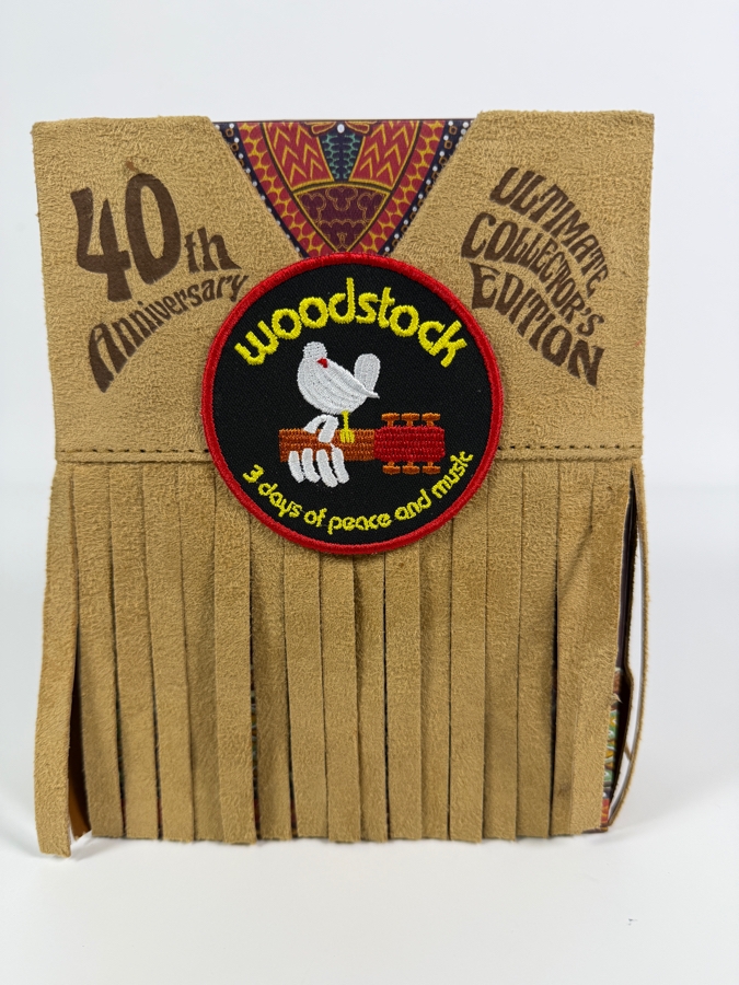 Woodstock: 3 Days of Peace & Music 40th Anniversary Ultimate Collector’s Edition 'The Director's Cut' Numbered Limited Box Set Featuring Faux-Suede Fringe Slipcover, 3 DVDs/Blu-rays, Reprints of LIFE Magazine and Memorabilia [Photo 2]